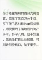 登机前，肚里的崽开口了