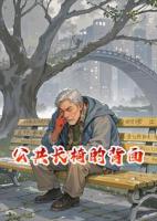 公共长椅的背面