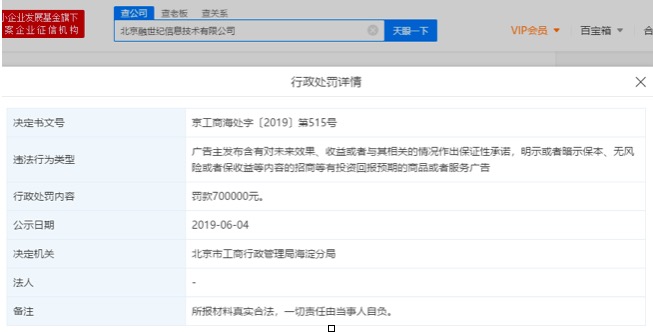 融360被罚70万元怎么回事 融360究竟做错了什么?
